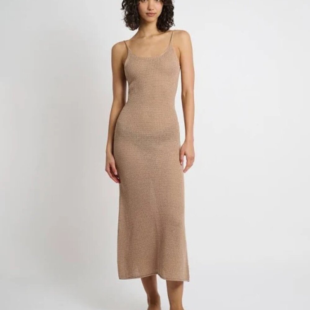 ONIA NWT Sweater Linen/Cotton Maxi Dress